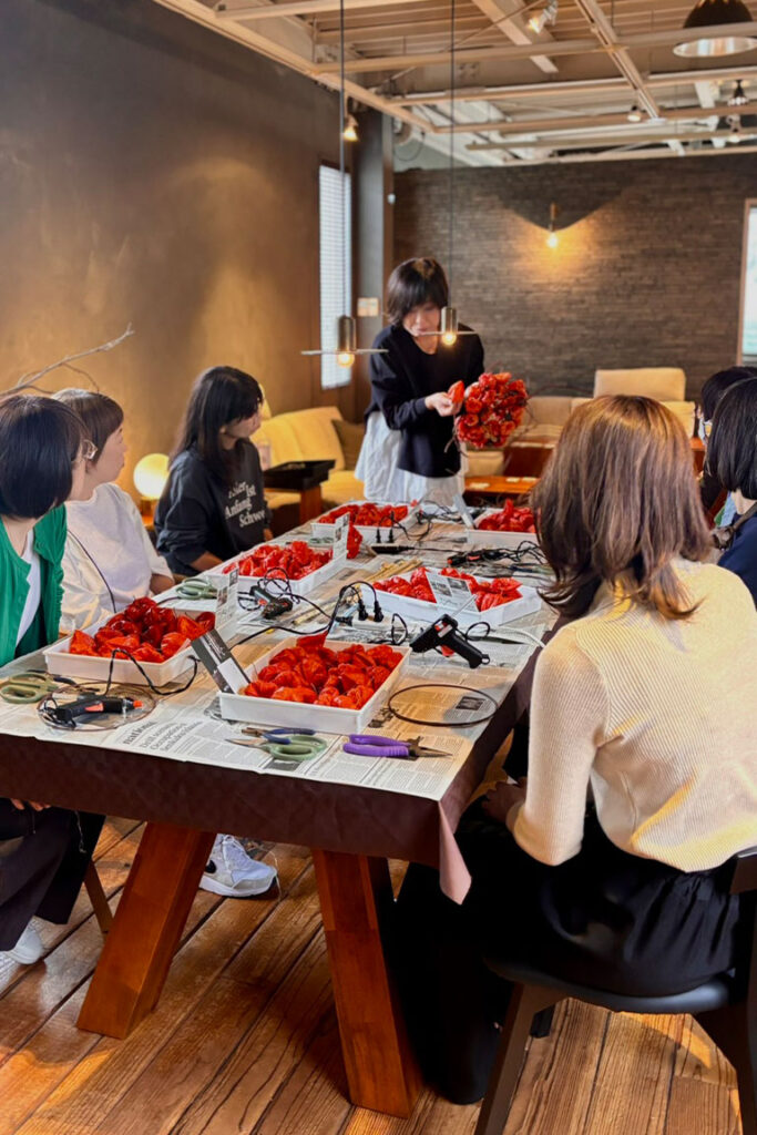 ほおずきリースワークショップレポート