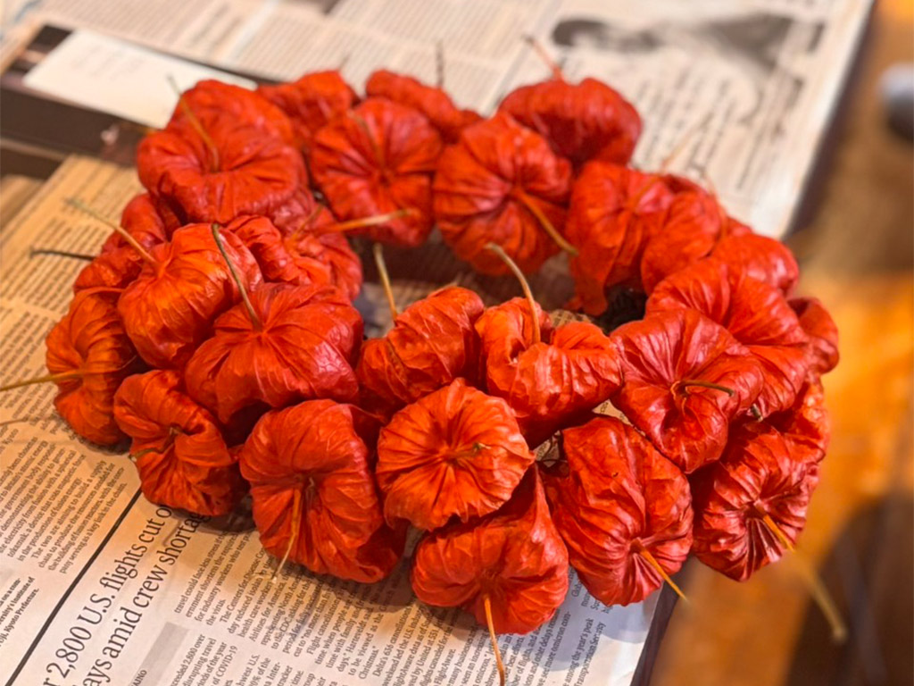 ほおずきリースワークショップレポート