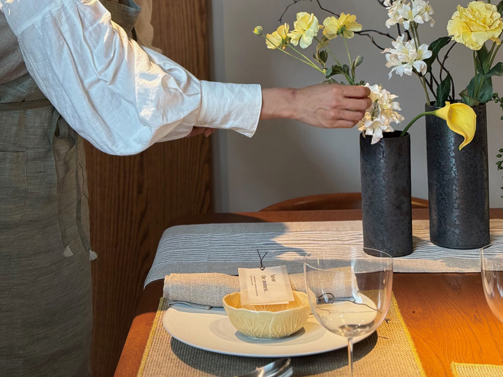 デモンストレーション テーブルセッティング