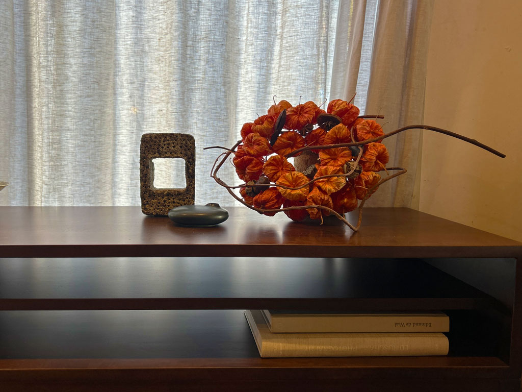 source store本店　エダロジさんワークショップ鬼灯リースとTVボード