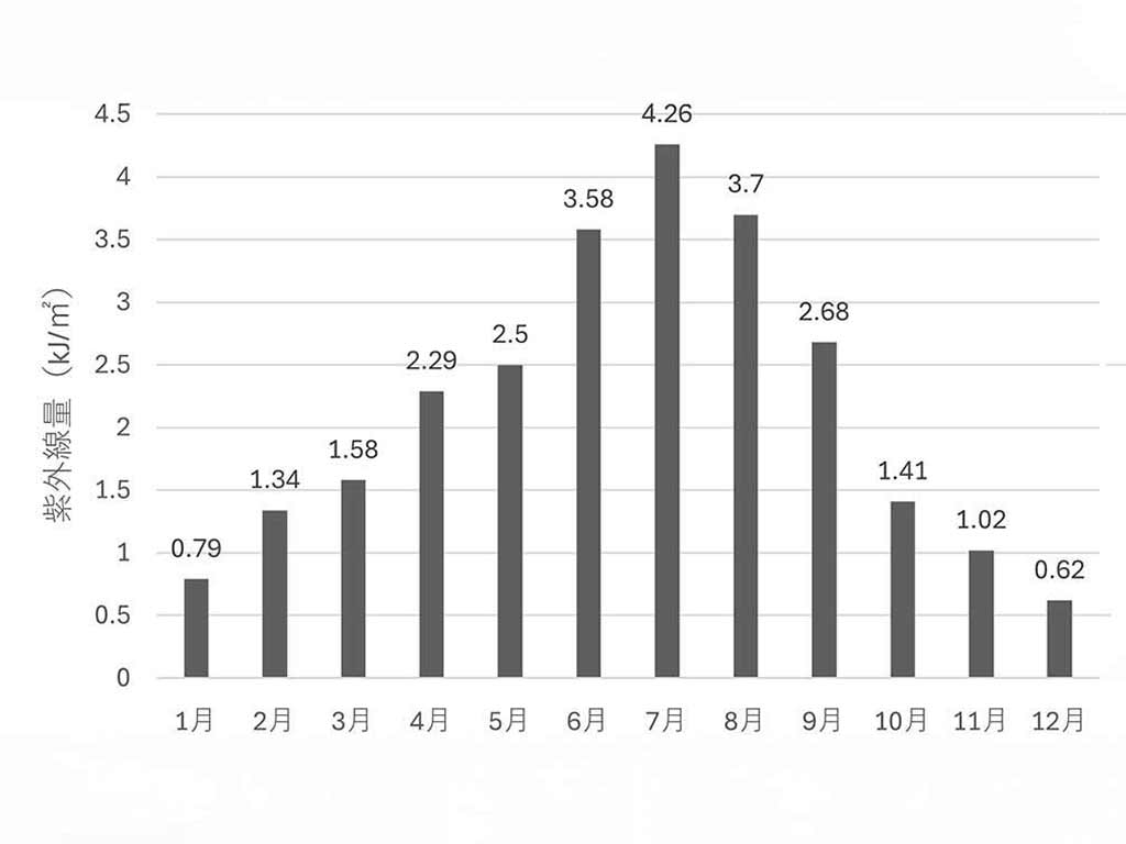 紫外線量グラフ1