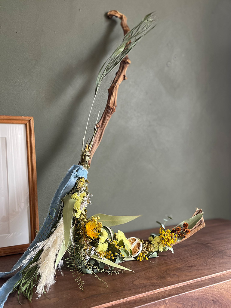 バナナスティックフラワーアレンジメント