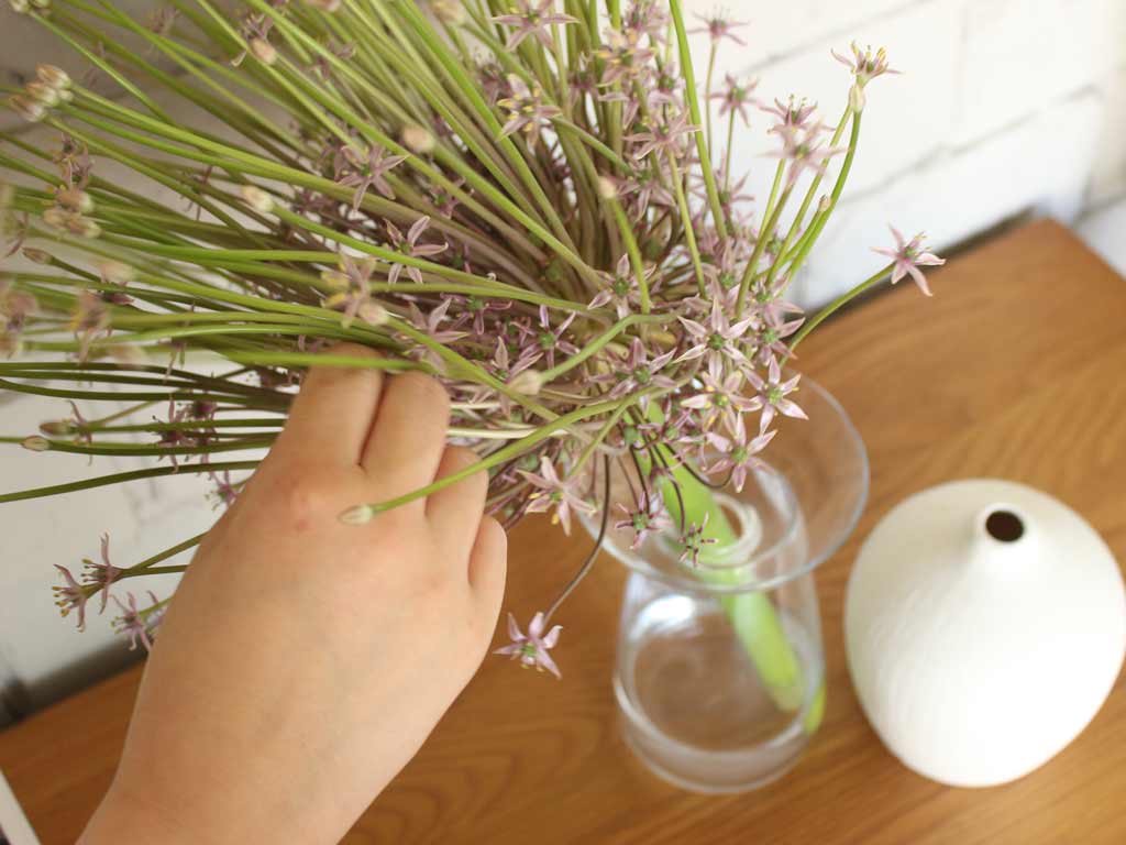 SALAボードに花器飾る